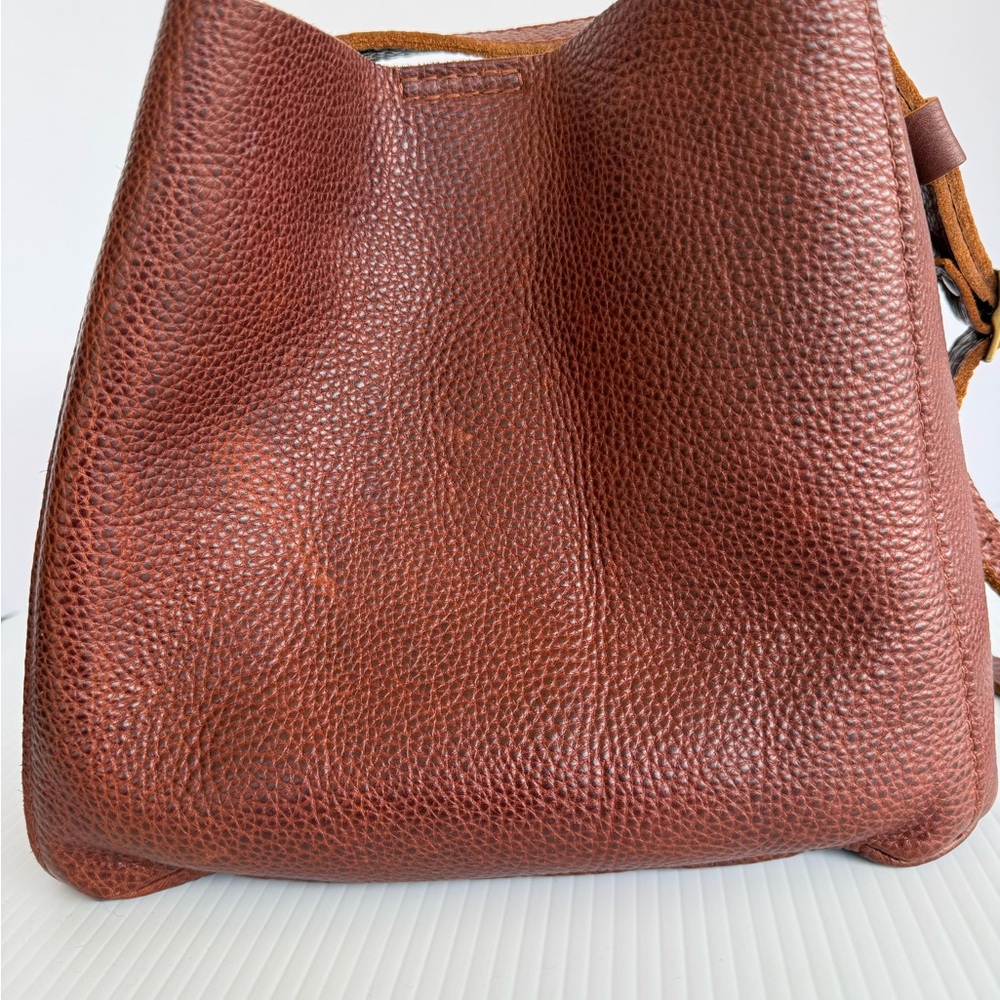 Portland Leather Rich Brown Crossbody Bag